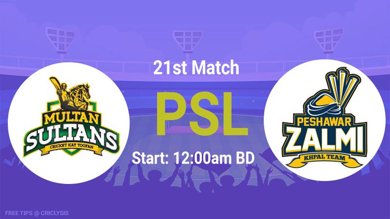 Multan Sultans vs Peshawar Zalmi