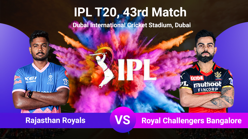 RR vs RCB, 43rd Match