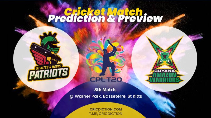 St Kitts and Nevis Patriots vs Guyana Amazon Warriors
