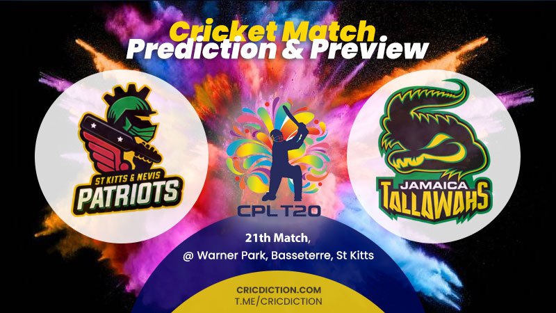 St Kitts and Nevis Patriots vs Jamaica Tallawahs