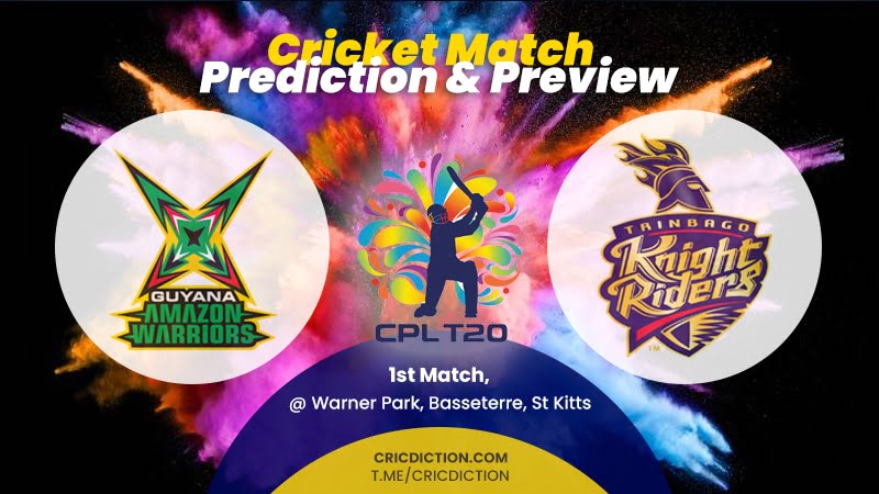 Guyana Amazon Warriors vs Trinbago Knight Riders
