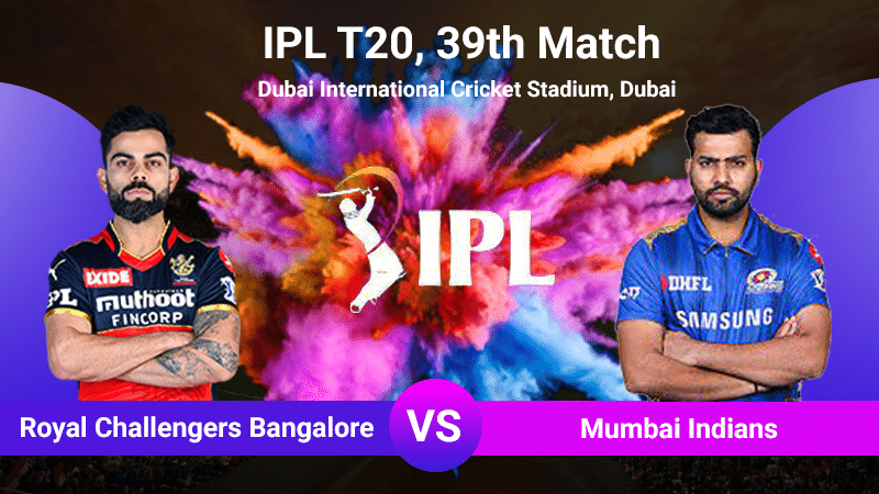 RCB vs MI, 39th Match