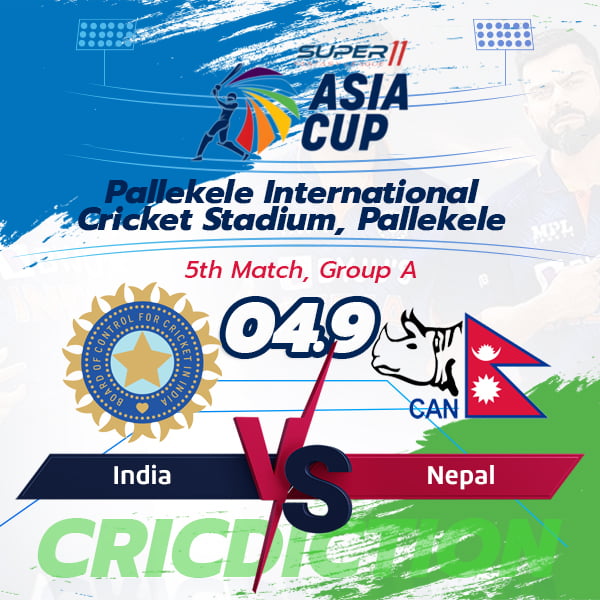 India vs Nepal, 5th Match, Group A