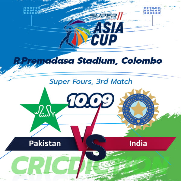 Pakistan vs India, Super Fours, 3rd Match