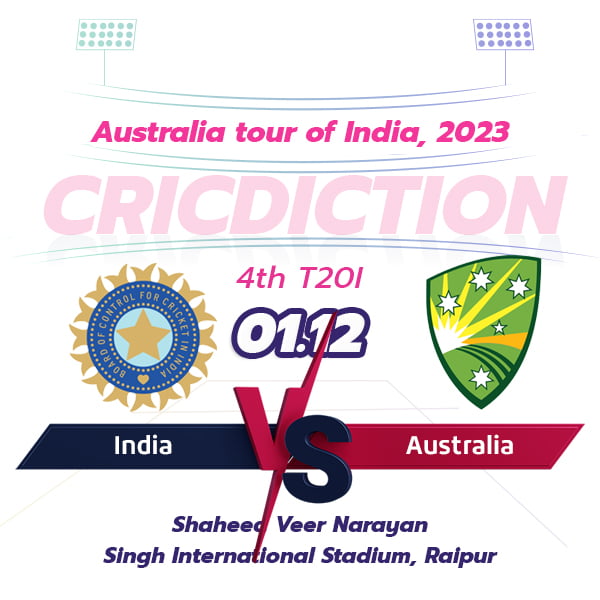 LIVE: Who will win today's match prediction? Australia tour of India: 4th T20I, India vs Australia & Abu Dhabi T10. Cricket Match Prediction