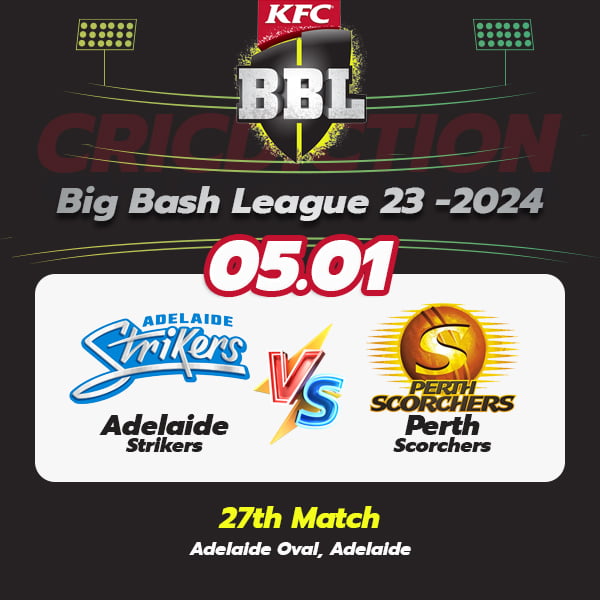 Adelaide Strikers vs Perth Scorchers, 27th Match