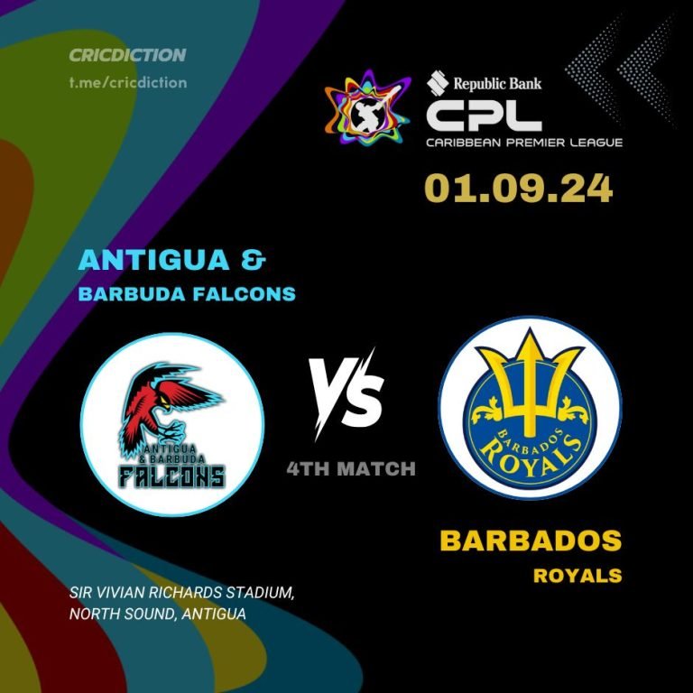 Antigua and Barbuda Falcons vs Barbados Royals, 4th Match