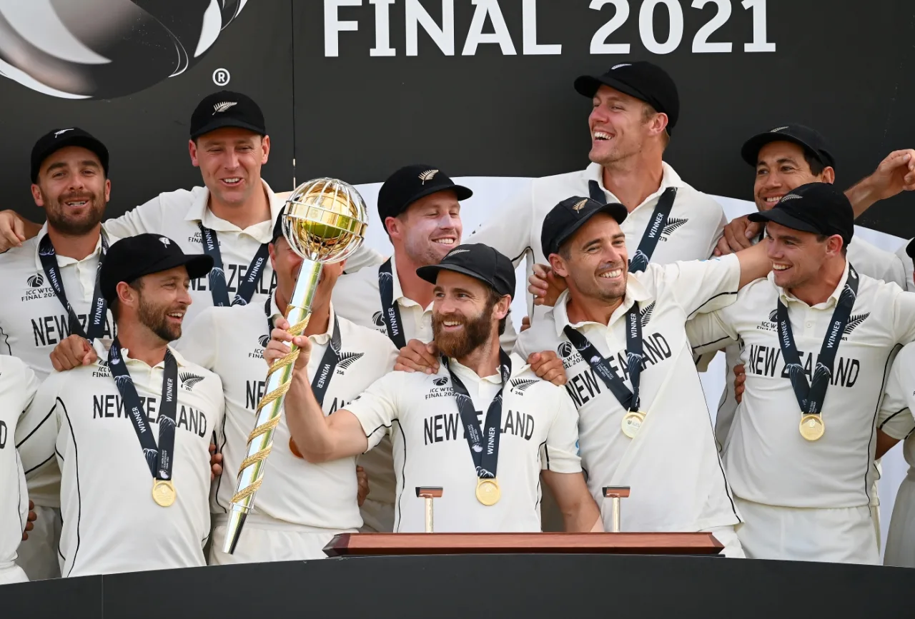 World Test Championship title Kane Williamson led New Zealand to the World Test Championship title in 2021
